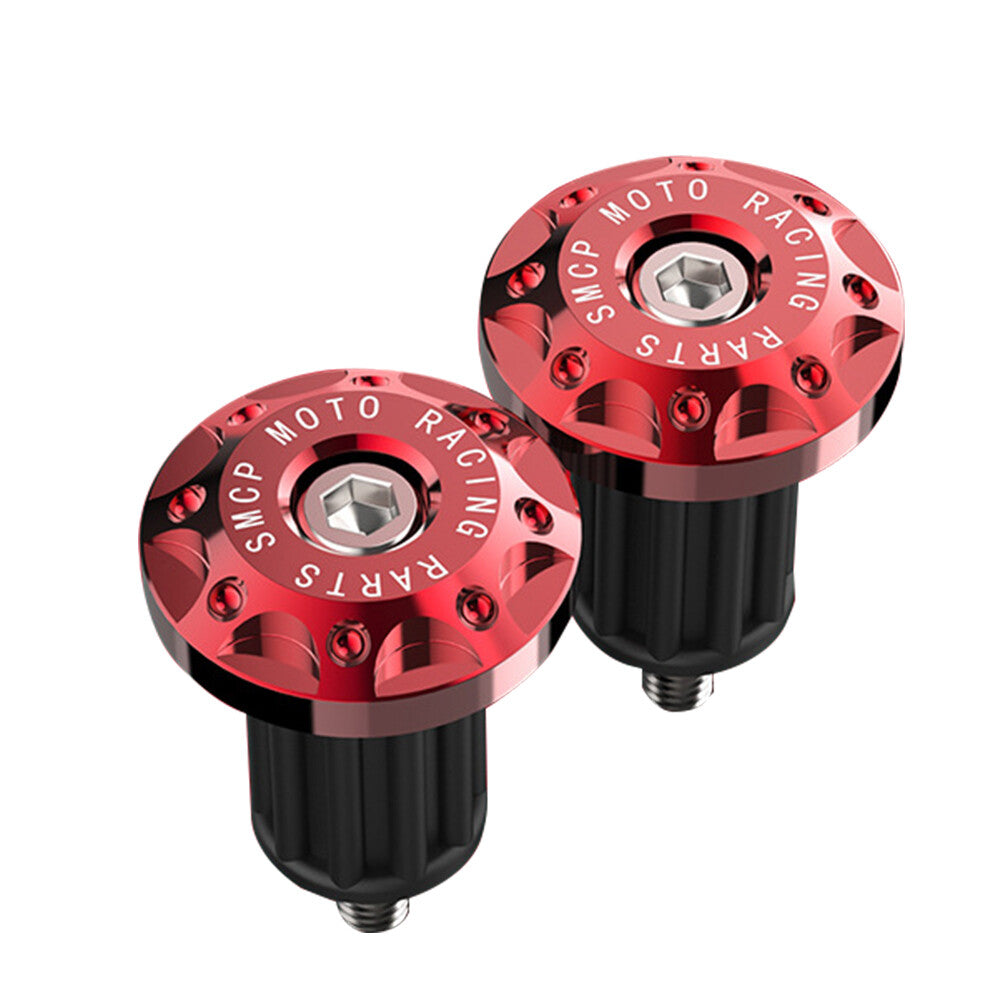 7/8'' Motorcycle Dirt Bike Handlebar Grips Handle Bar End Cap Plugs Slider Red Q