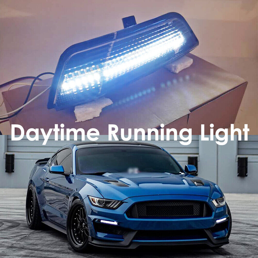 for Fog Lights 2015-2017 for Ford for Mustang Sequential LED DRL Bumper Turn Signals LR