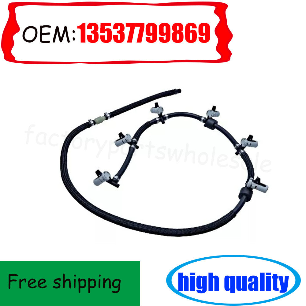 NEW Fuel Return Pipe Fuel Injector Leak Off Hose For- 3 13537799869 n