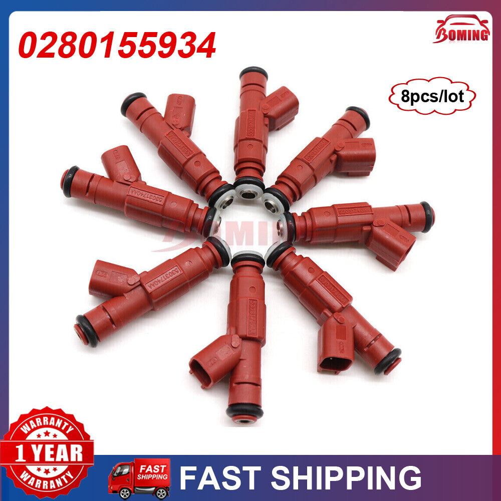 8 new fuel injectors (model 0280155934) for Dodge for Ram 1500/2500/3500 Dakota Durango