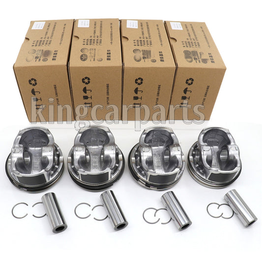4 pistons and rings, 82.5 mm x 21 mm, equipment manufacturer ( ) for Audi A3, A4, A5, TT, for Passat CC 1.8TSI.