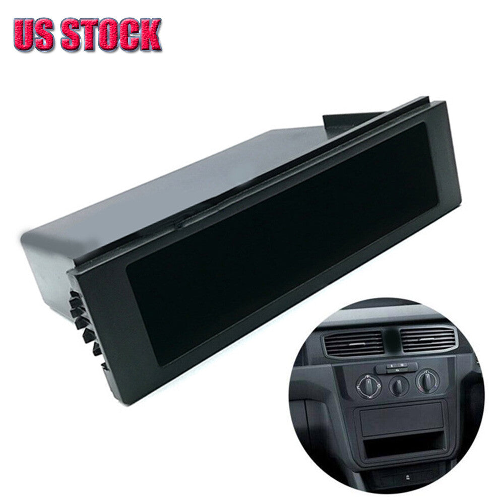 Universal 1 DIN Car Stereo Radio Dashboard Cup Holder Storage Box Plastic CD Case n
