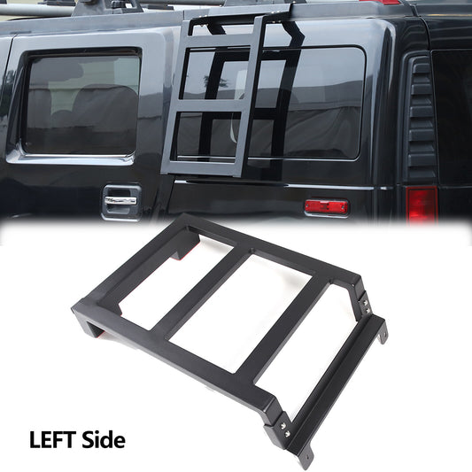 The extended climbing ladder and roof steps on the left rear window are suitable for the for Hummer H2 2003 - 09