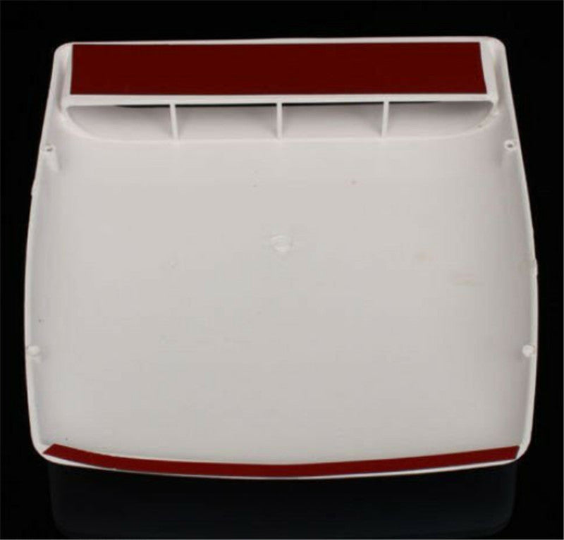 Universal White Car Decorative Air Flow Intake Hood Scoop Vent Bonnet Cover Trim