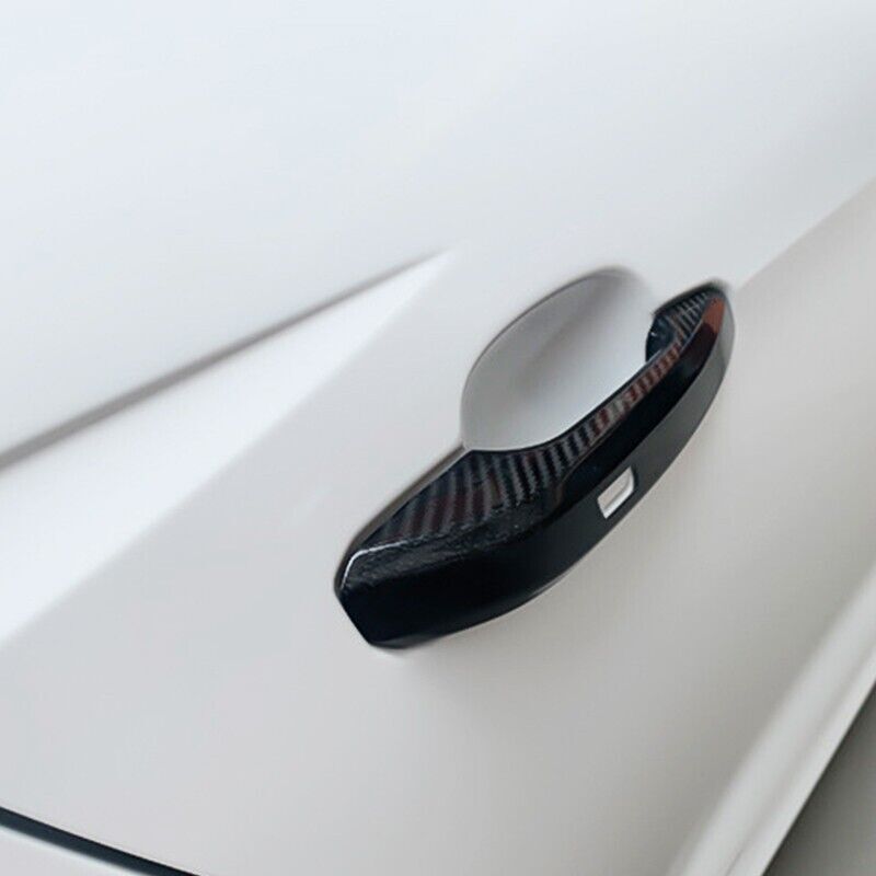 carbon fiber exterior door handle cover trim for Audi for A4 , B9, for A5 , Q5 17-21