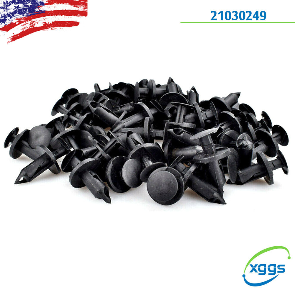 100-pack nylon push-type retaining clips with 8mm holes for general purpose for Chrysler 6503598 21030249