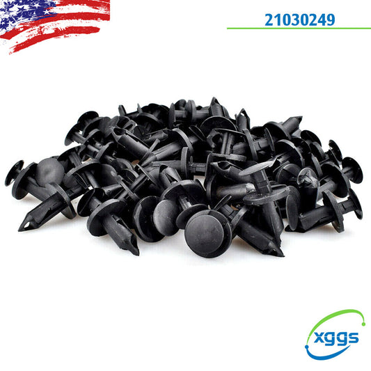 100-pack nylon push-type retaining clips with 8mm holes for general purpose for Chrysler 6503598 21030249