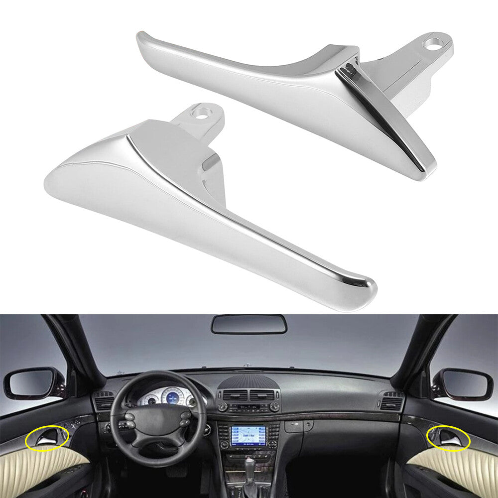 2x Chrome Interior Door Handle for Benz S211 W211 W219 CLS 2003-09 L+R Q