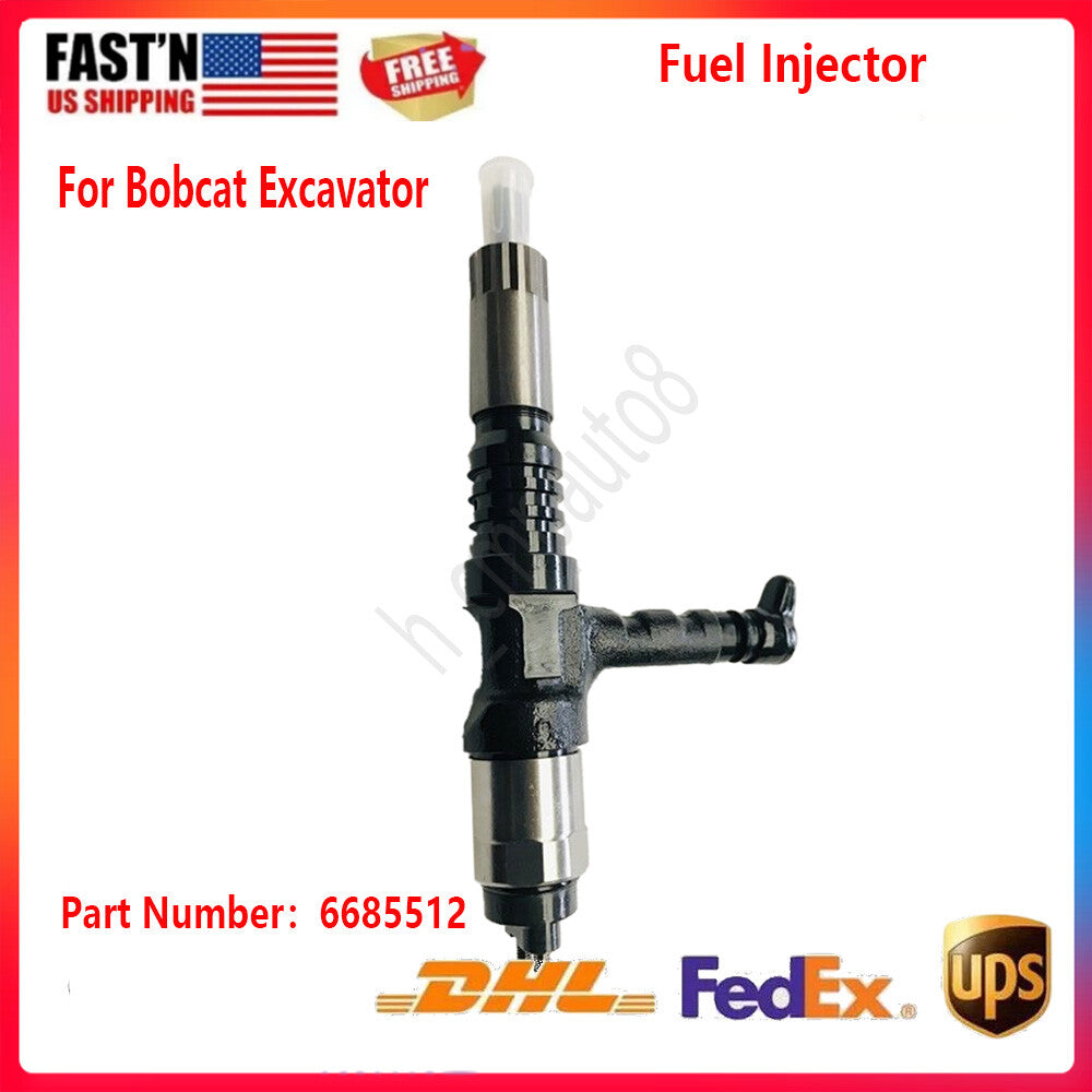 New 6685512 Fuel Injector Fits For Bobcat Excavators B300 BL370 331 334 335 5600