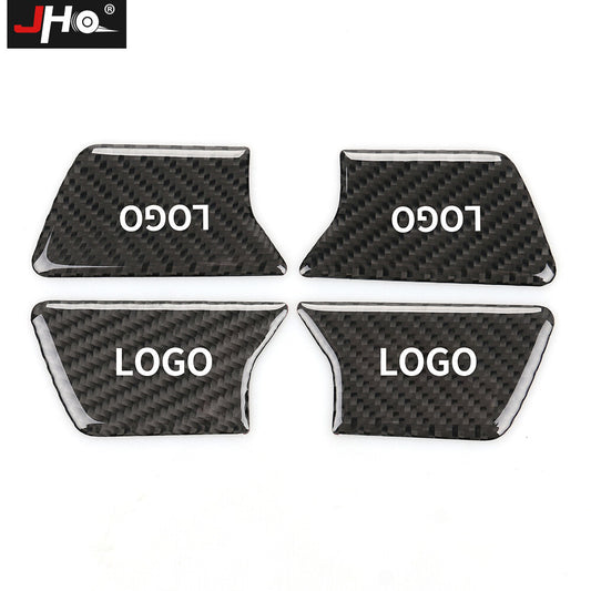 Real Carbon Fiber Door Handle Bowl Cover Trim for Jeep Grand Cherokee 2014+ New