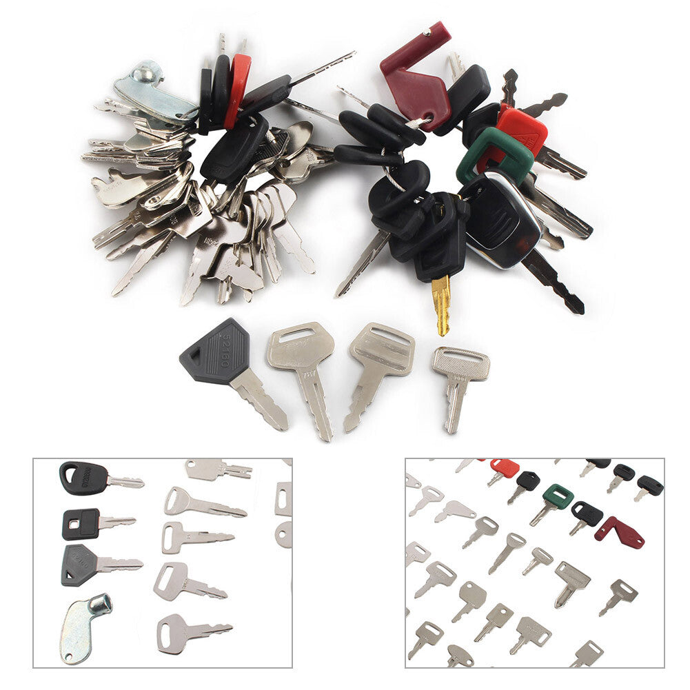 Heavy Equipment Key Set Keys Fit Bobcat For Caterpillar Fit for Volvo Fit JLG 52pcs