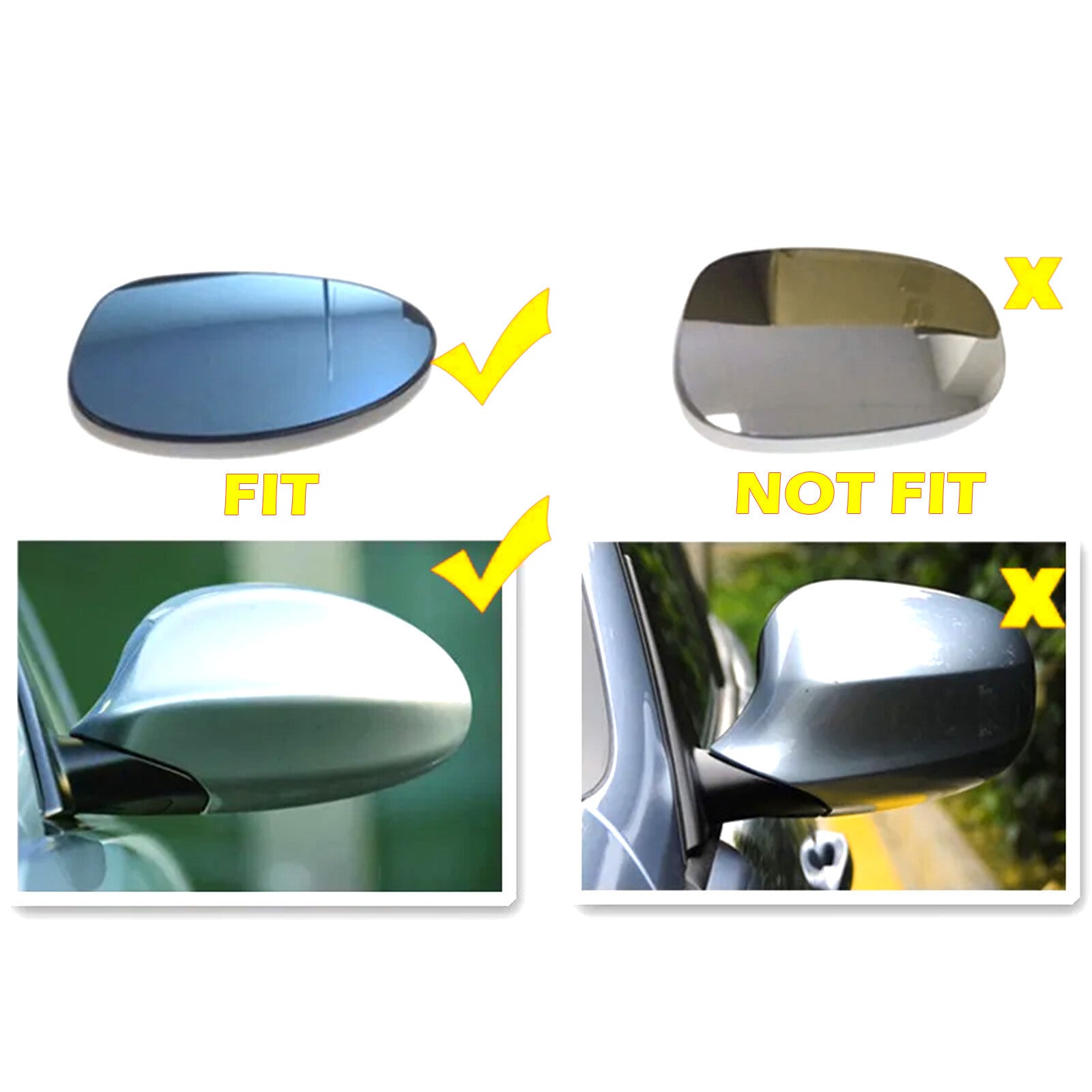 2PCS Side Mirror Cover Cap for BMW E81 E82 E87 E90 E91 E92 E93 PRE-LCI M3 3.0L