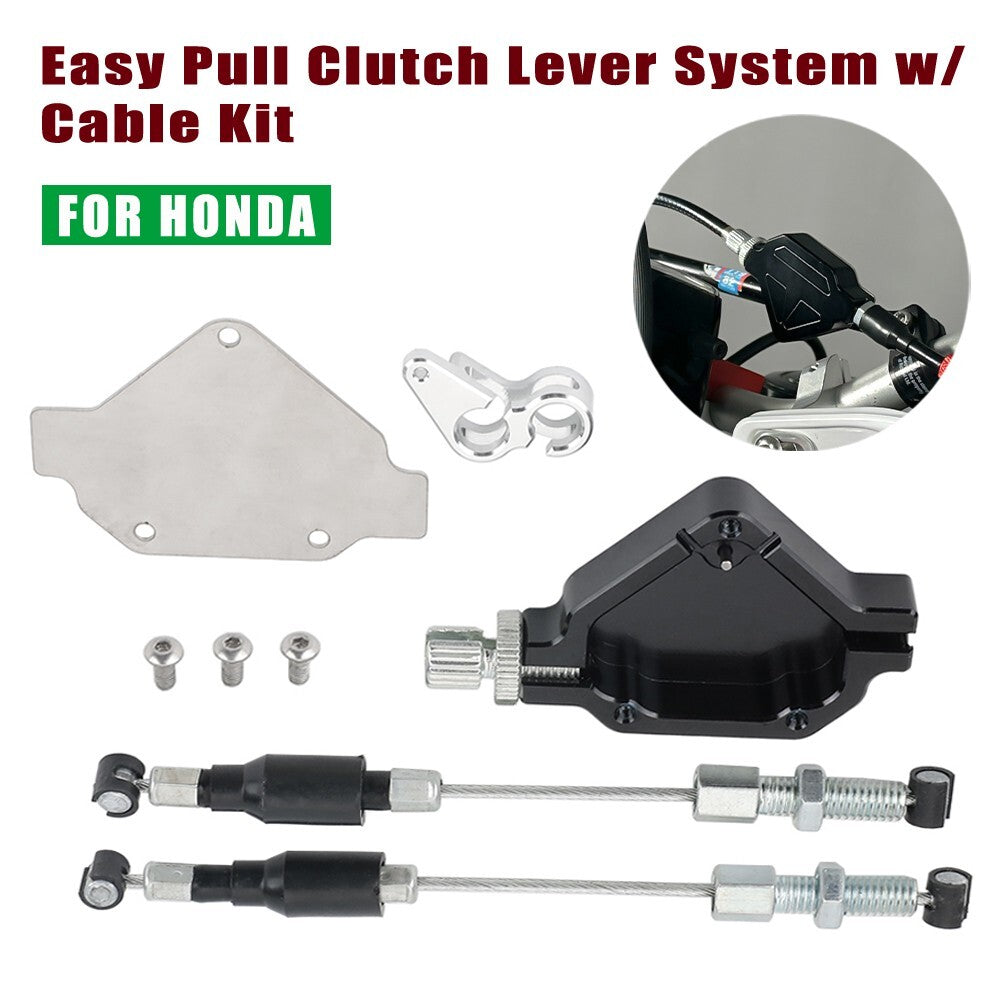 for Honda XR 650R 600R 400R 250/R 190L Easy Pull Clutch Lever System w/Cable Kit Q