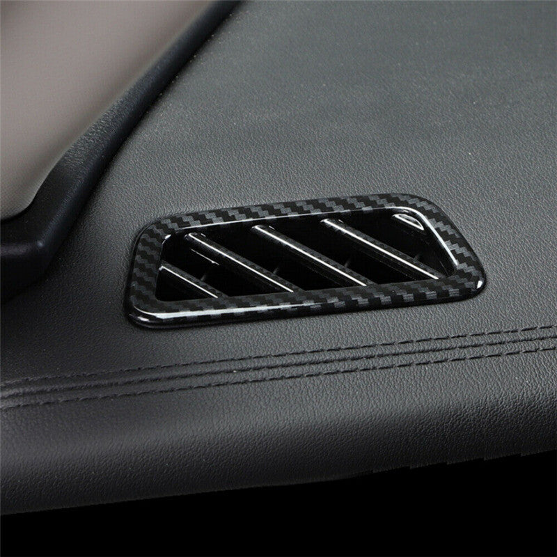 Carbon Fiber 2PCS Dashboard Air Outlet Vent Cover Trim Fit for Kia K5 2020-2025