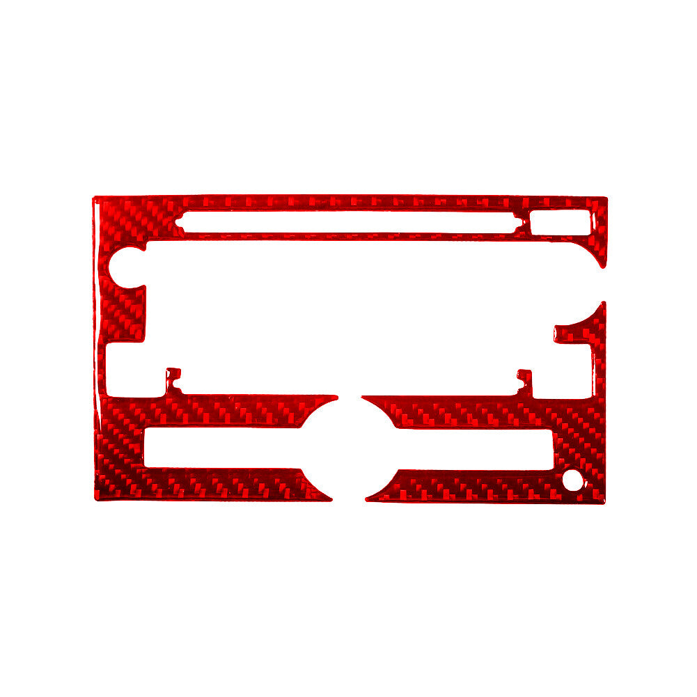 Red Carbon Fiber With CD Player Frame Trim For Silverado/tahoe/ for sierra 2007-2014