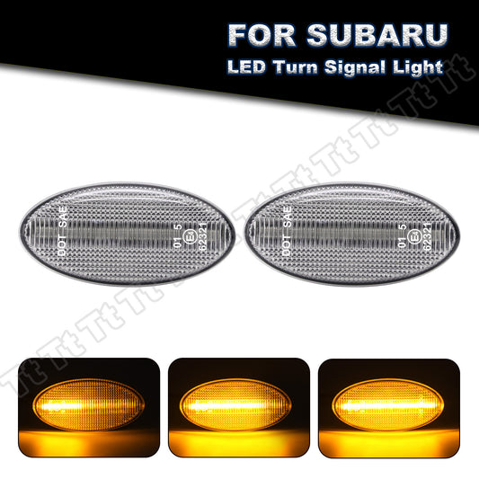 Sequential Side Marker Signal Lights for 08-13 for Subaru Forester Impreza WRX STI- v