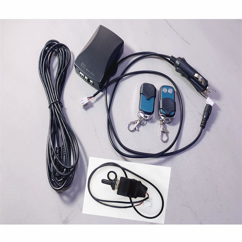 Electric Exhaust Motor Vavle System Manual Switch & Remote Control & wire Kit Q