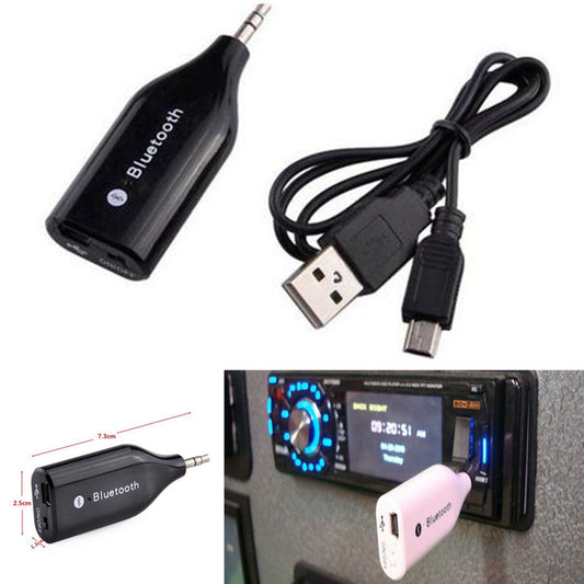 Universal Car 3.0 Bluetooth Kit Stereo Audio Receiver Adapter 3.5mm AUX Wireless
