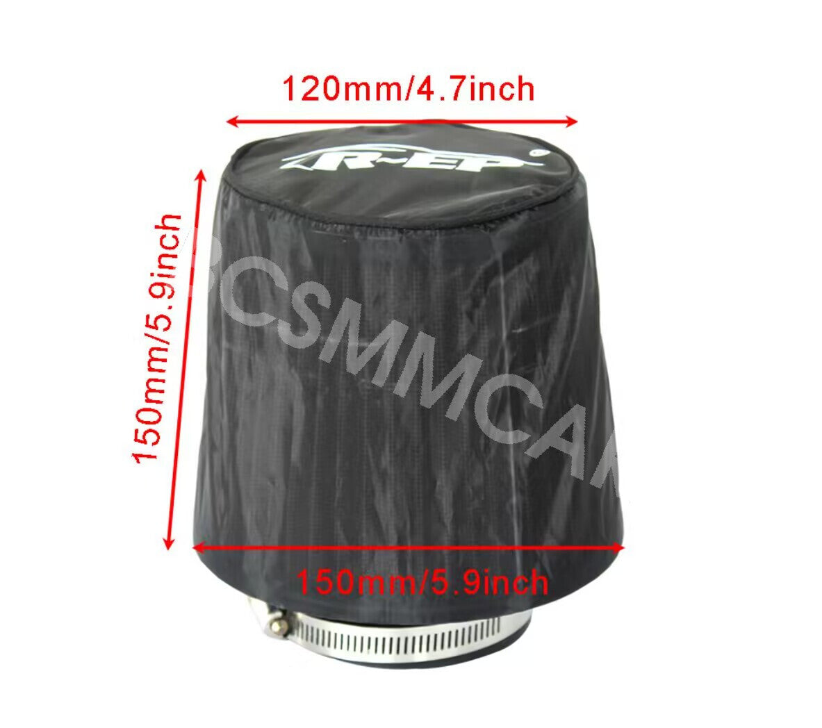 Car Engine Air Intake Filter Protective Cover Dust Mesh Cloth Cylindrical Trim