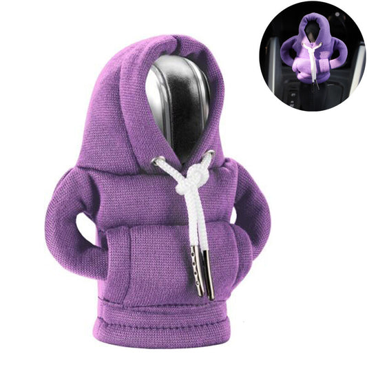 1PC Car Gear Shift Cover for Mini Hoodie Car Gear Shift Knob Cover Shirt Purple Q