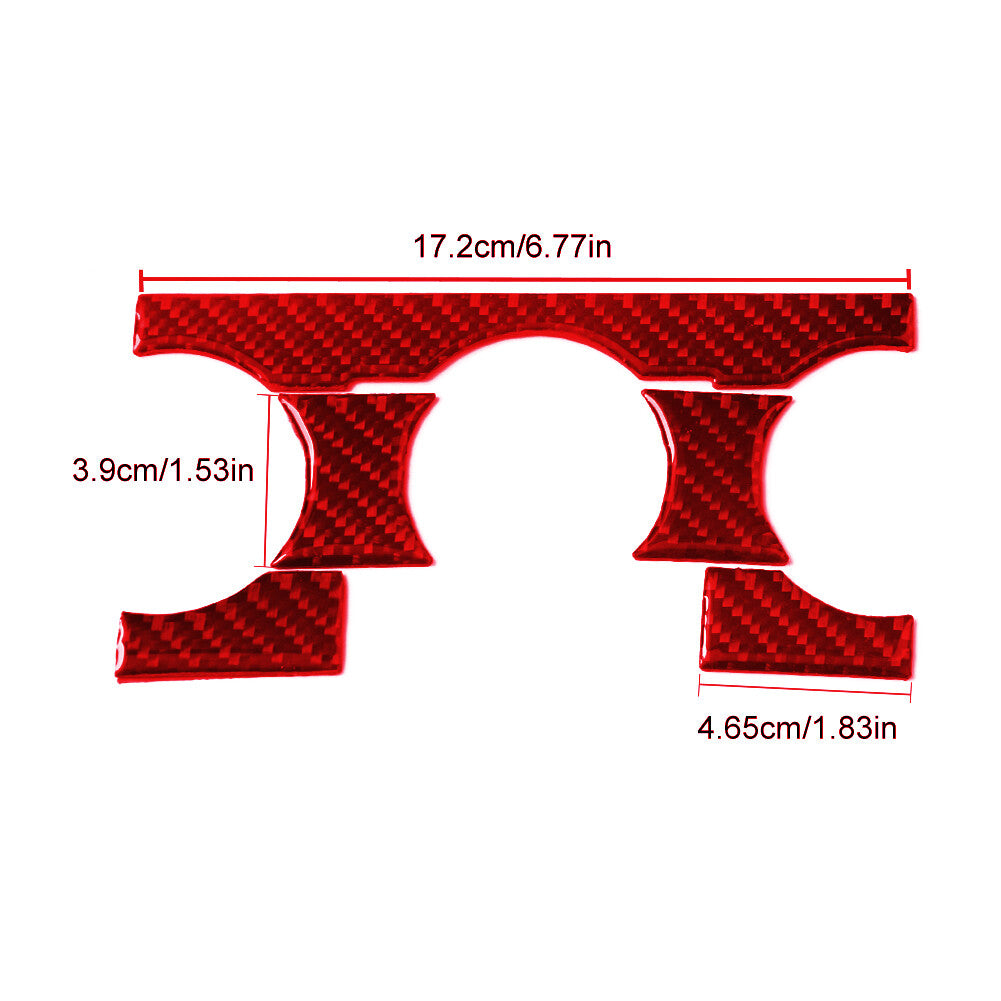 4pcs Carbon Fiber Interior Door Handle Frame Cover Trim for Acura TL 2004-2008 v