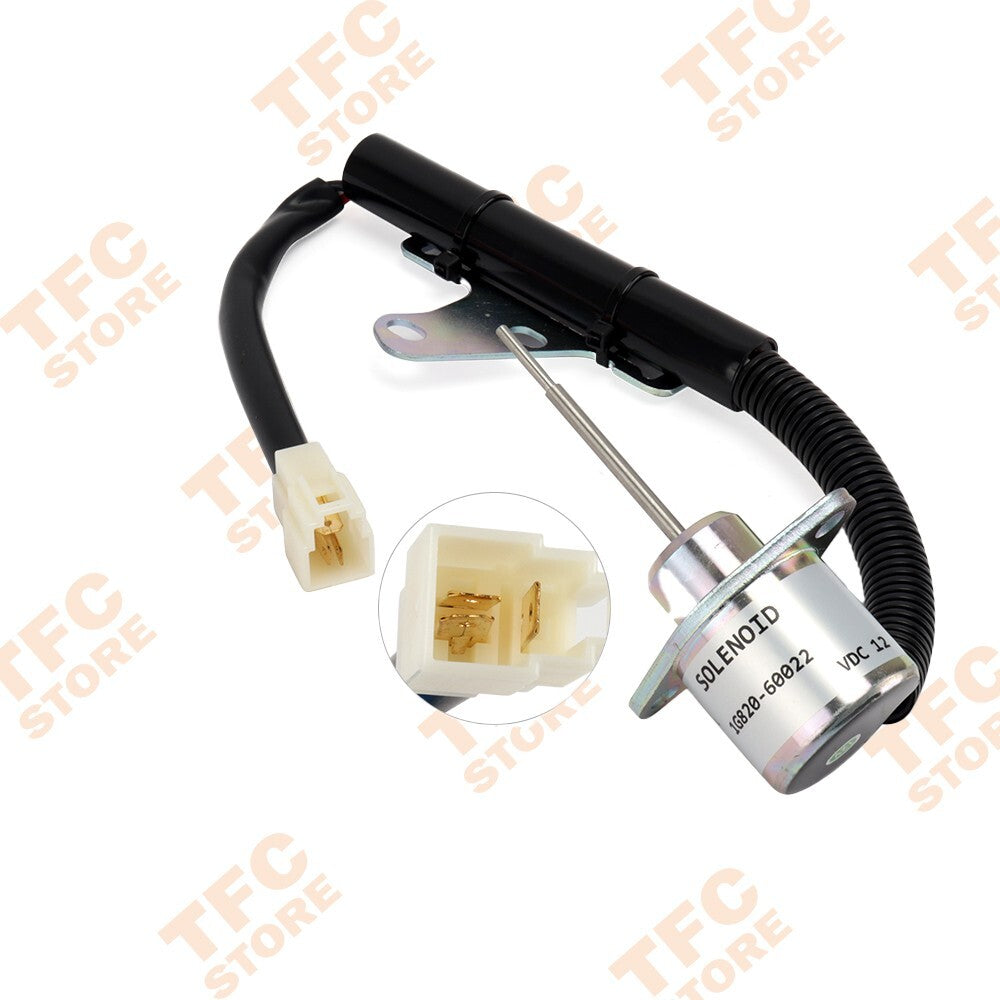 12V 1G820-60022 Fuel Stop Solenoid For Kubota D782 SA-5156 1503ES-12A5SUC9SLC24