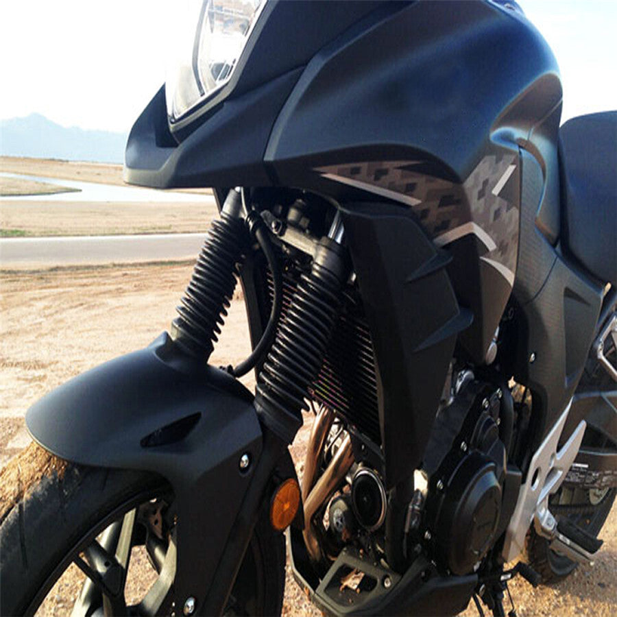 2x Black Rubber Motorcycle Front Fork Gaiters Boot Protector Cover Seal US Stock Q