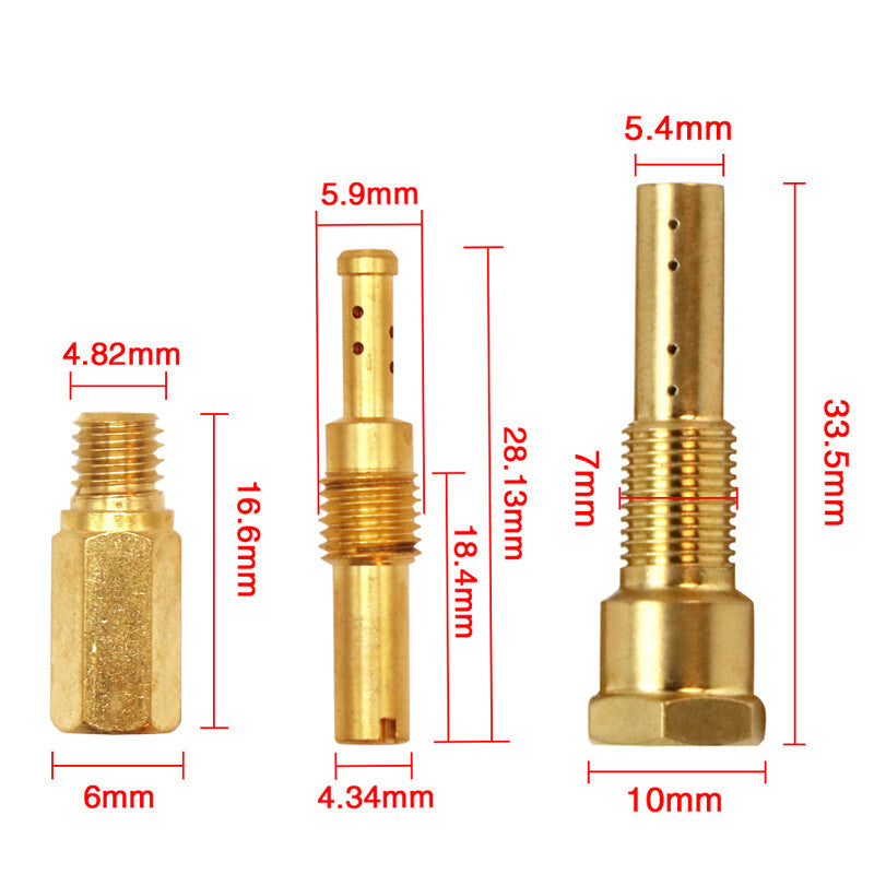 PE 26-28 21-34 Carburetor 18 Holes Repair Kit Slow Jet Needle Holder Atomiser Q