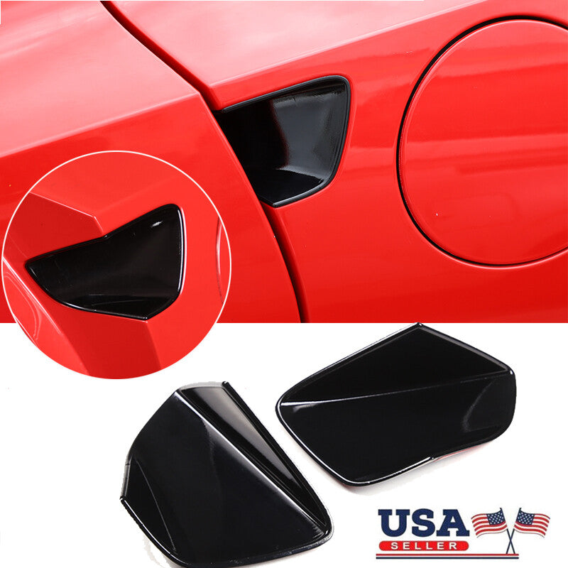 2-Piece Black Door Handle Bowl with Molded Lid Trim for 2014-2019 for Corvette C7 n