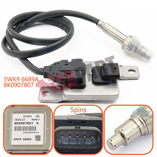 Nox Sensor 8K0907807K compatible for VW Touareg 3.0 TDI for Audi 5WK96689A 8K0907807 K