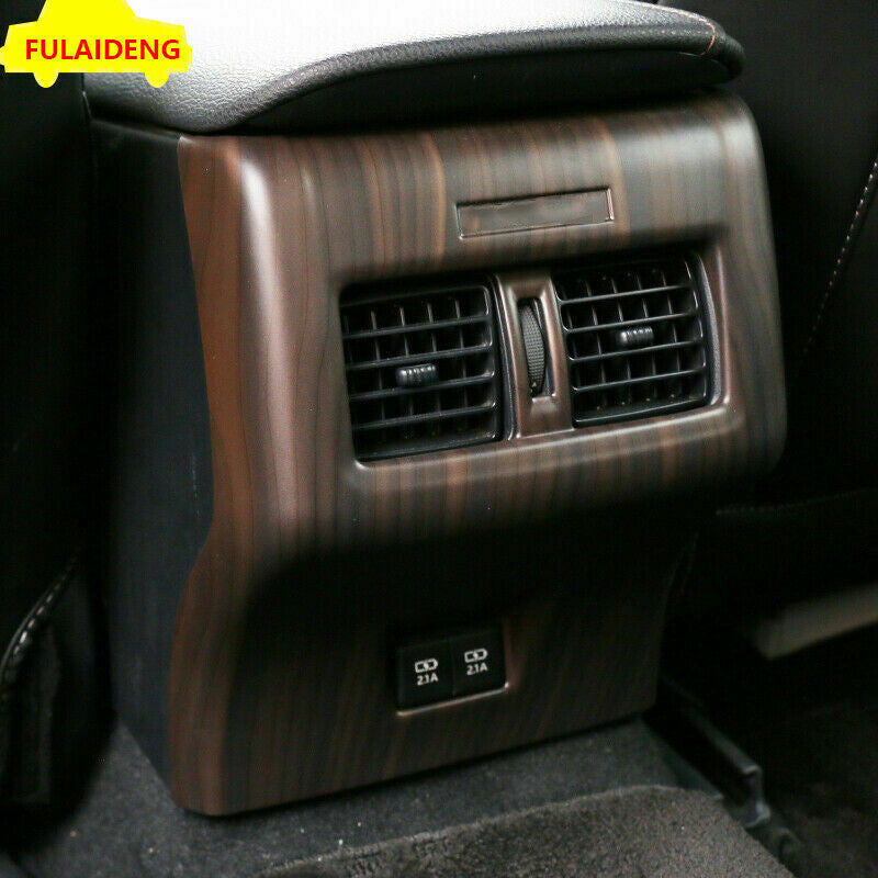 for Toyota for Camry 2018-2023 Wood Grain ABS Rear Air Outlet Vent Cover Trim