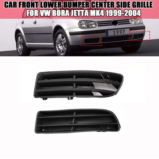 A pair of front bumper lower fog light grille covers are suitable for the 1999-05 for Volkswagen for Jetta for Bora MK4.