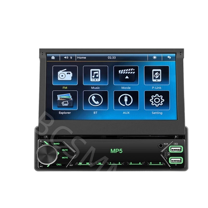 7in Touch Screen Car Stereo Radio Bluetooth For IOS Android Mirror Link Player