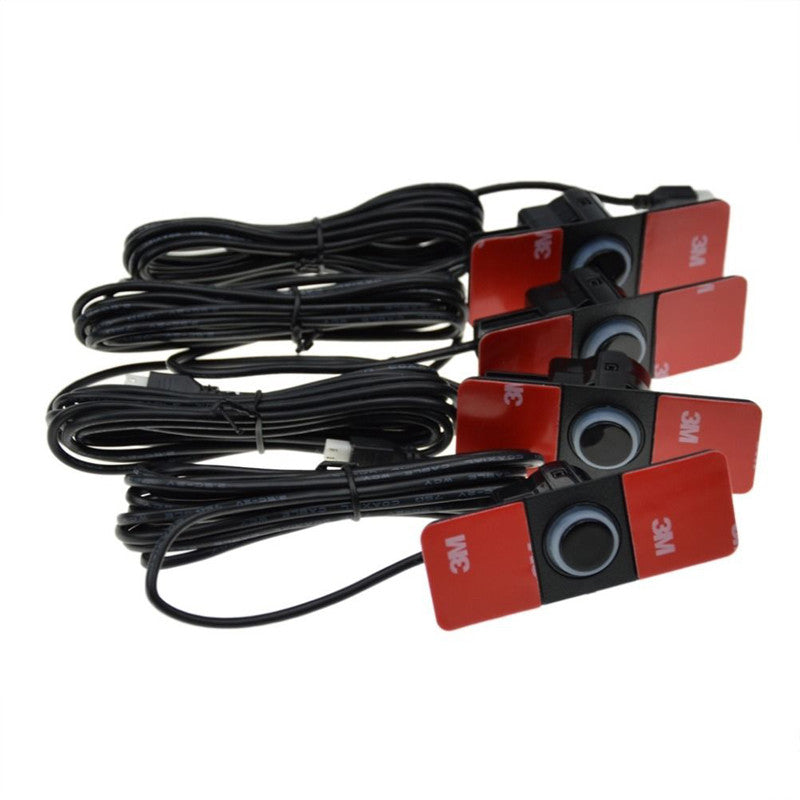 Car video parking reverse backup assistant radar buzzer alarm system flat sensor - n