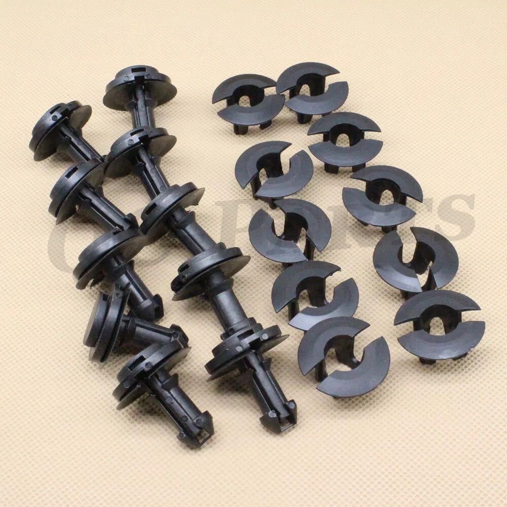 For GM Lower Air Deflector Retainer Clips 15733971 & Grommets 15733970 Set 10