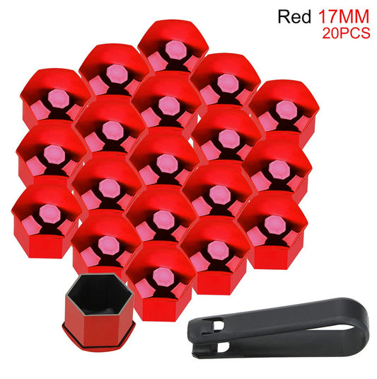 Car wheel nut cover, hub bolt protector, rust-proof bolt, red, suitable for Chevrolet