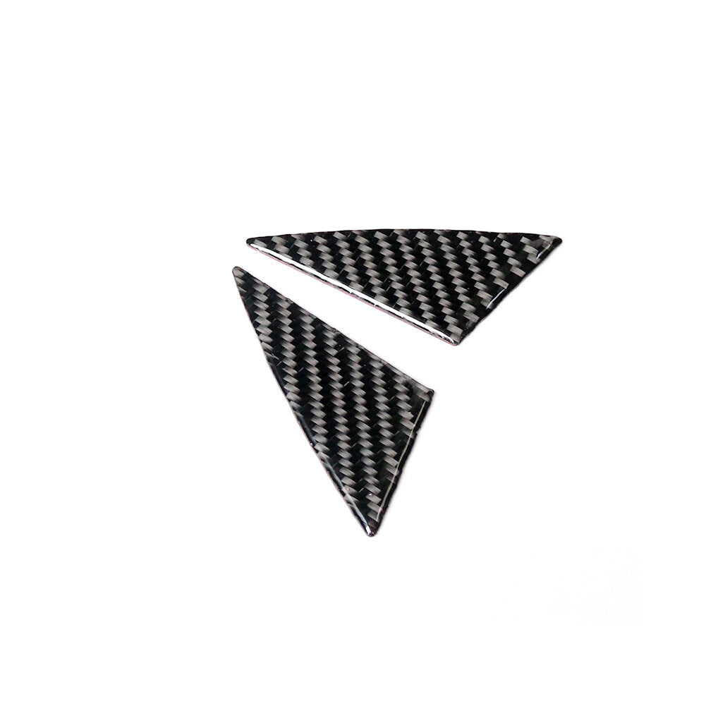 2 x carbon fiber front door column trim for BMW 6 Series F12 F13 2011-2018