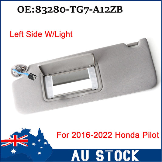 Left Sun Visor Assembly W/ Mirror 83280-TG7-A12ZB for Honda Pilot 2009-2013 AU