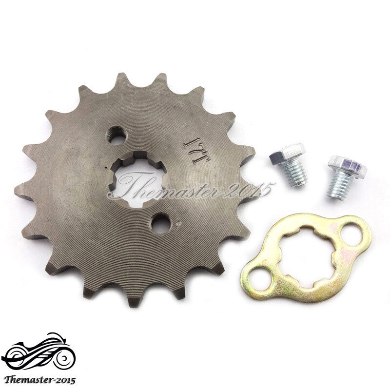 428 17T 17mm Front Engine Sprocket Gear For Pit Dirt Bike ATV for Lifan YX 50-160cc Q