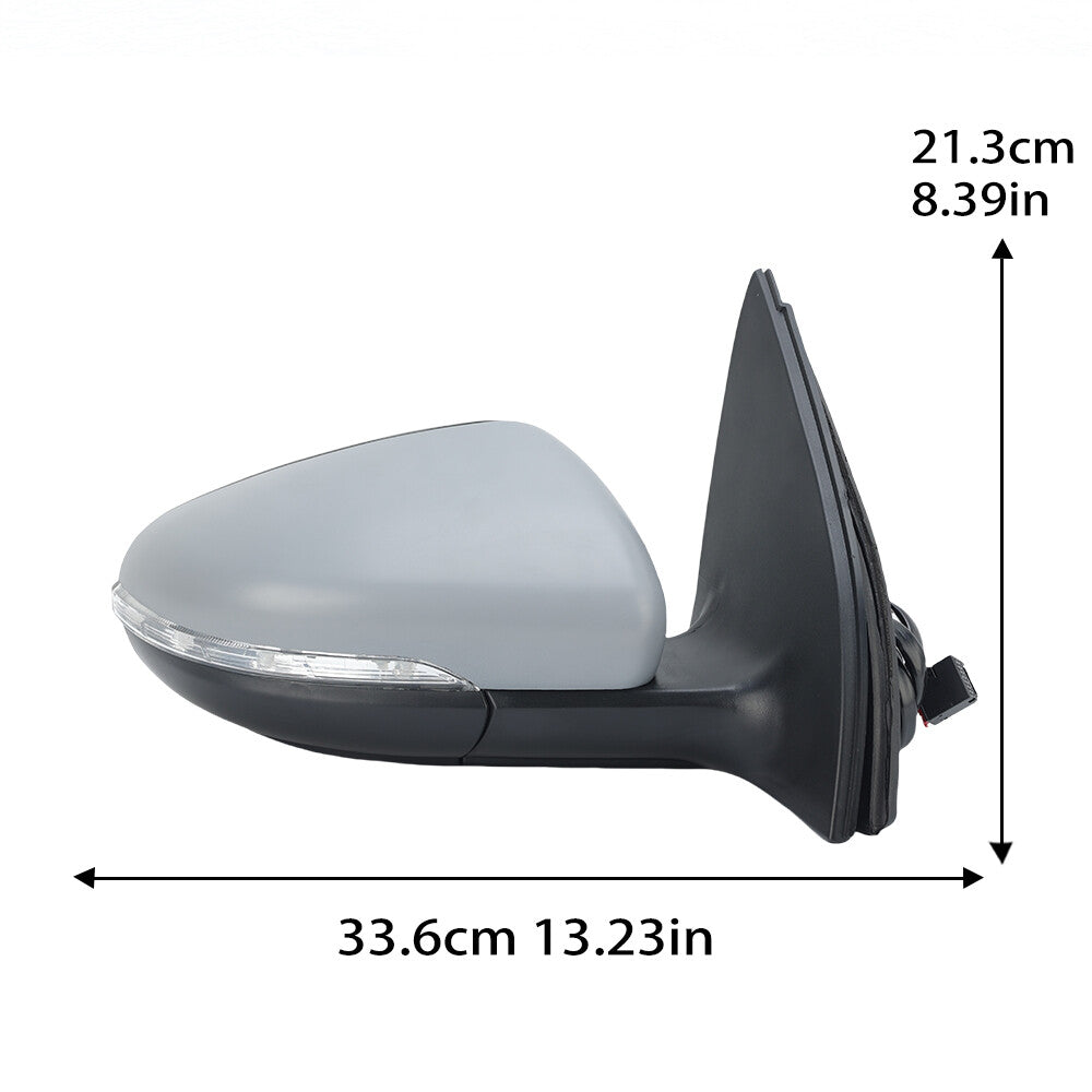 F¨¹r for VW for Golf 6 MK6 08-13 Rechts Au?enspiegel R¨¹ckspiegel Beheizbar Spiegelglas