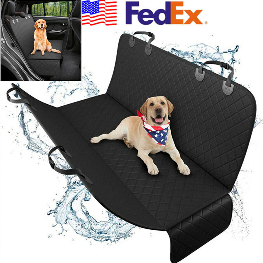 1x Waterproof Car Rear Back for Seat Cover Pet Mat Hammock Cushion Protector Nonslip Q