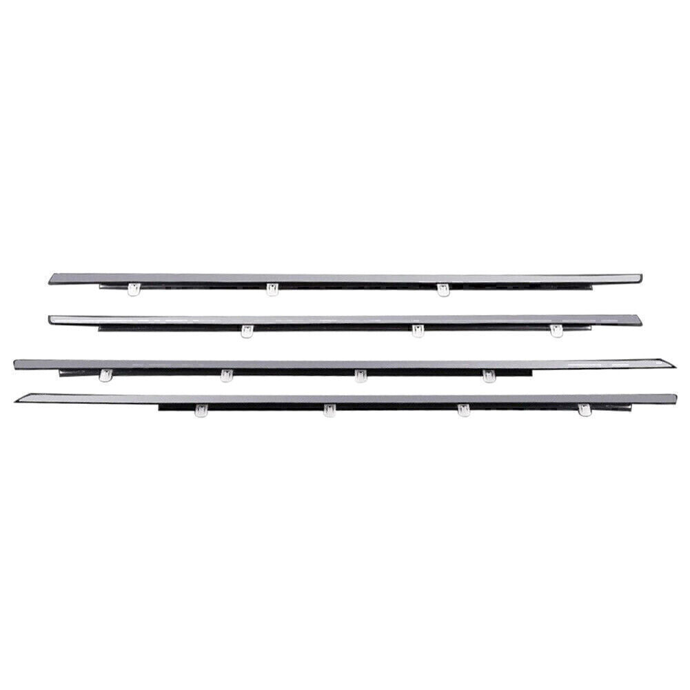 4X Outer Window Moulding Weatherstrip Trim Seal Belt Fit for Honda Accord 2008-12