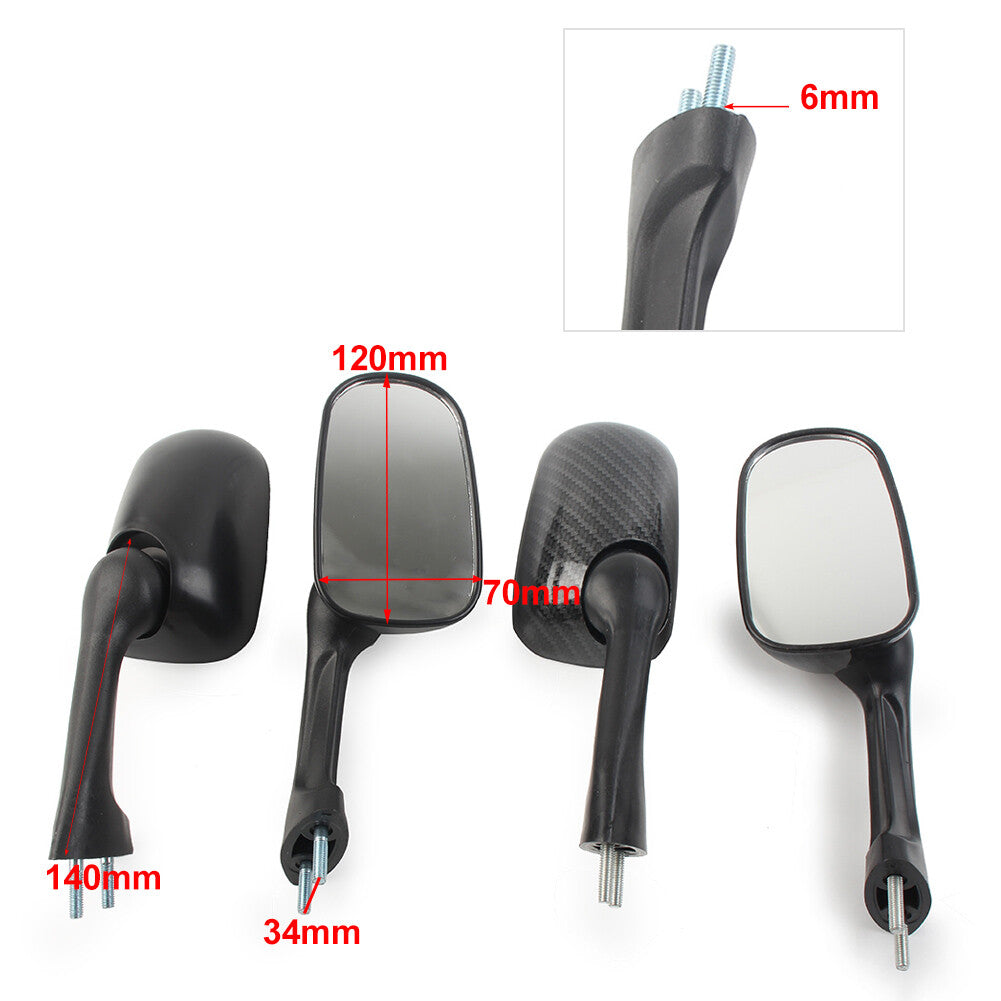 Rearview Side Mirrors for Honda NSR250 SE/SP MC28 VFR400 NC30 RVF400 NC35 Black Q