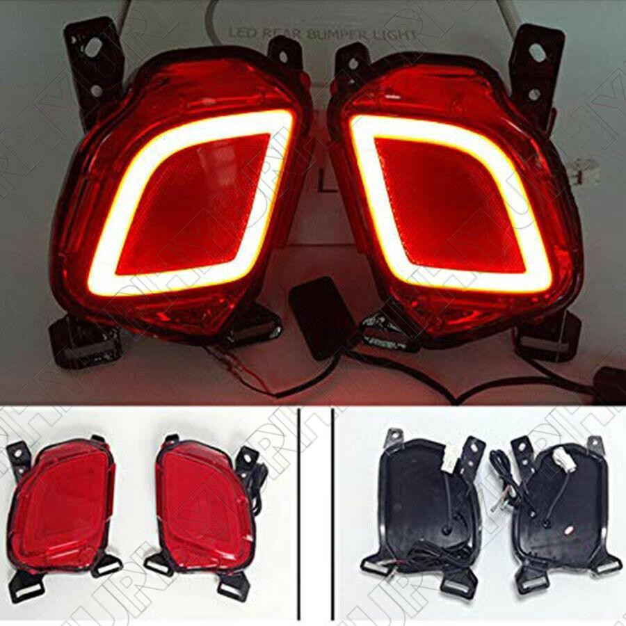 2PCS Rear Fog Light Tail Bumper Light Sets Fit for Toyota Highlander 2015-19 Q