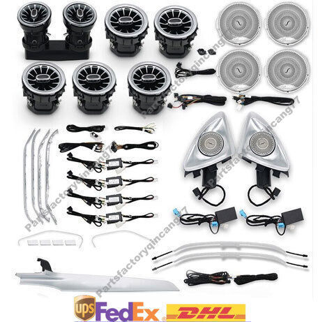 for Mercedes Benz W205 C-Class Interior Trim Set Atmosphere Ambient Light 2015+