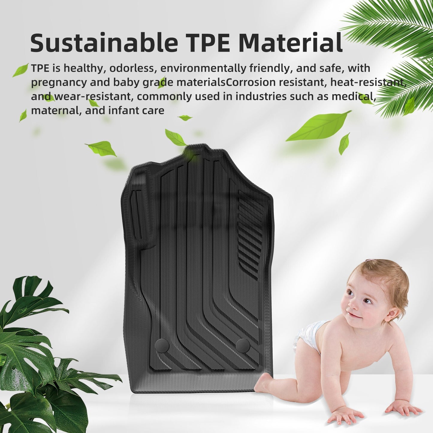for Ford Ranger 2023 2024 3D TPE Car Floor Mat Waterproof Carpets Right Rudder