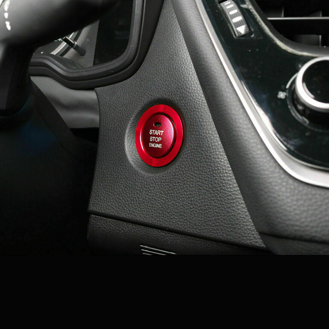 For F150 2015-2020 Carbon Fiber Inner Safety Belt Buckle Cover trim v