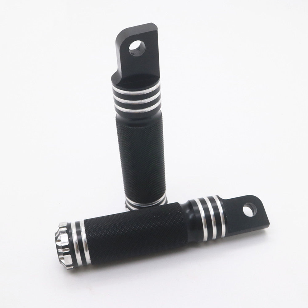 Black CNC Edge Cut Foot Pegs Rest for Harley Touring Sportster Softail Rider Q