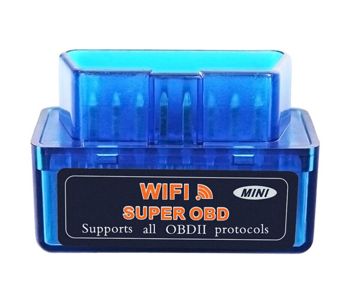 WIFI Wireless OBD2 Auto Scanner Trouble Code Reader Car Diagnostic Tool Blue New n