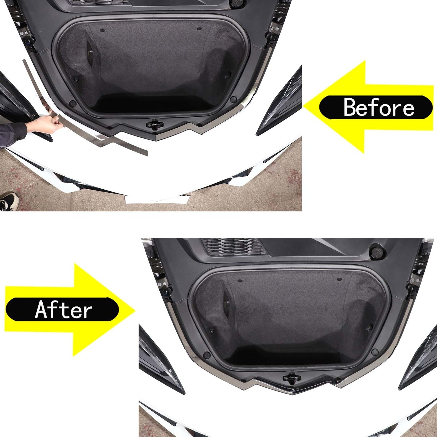 3-Piece Air Cover Grille Flow Heater Hose Hole Cover for FJ Cruiser 2007-2021- v